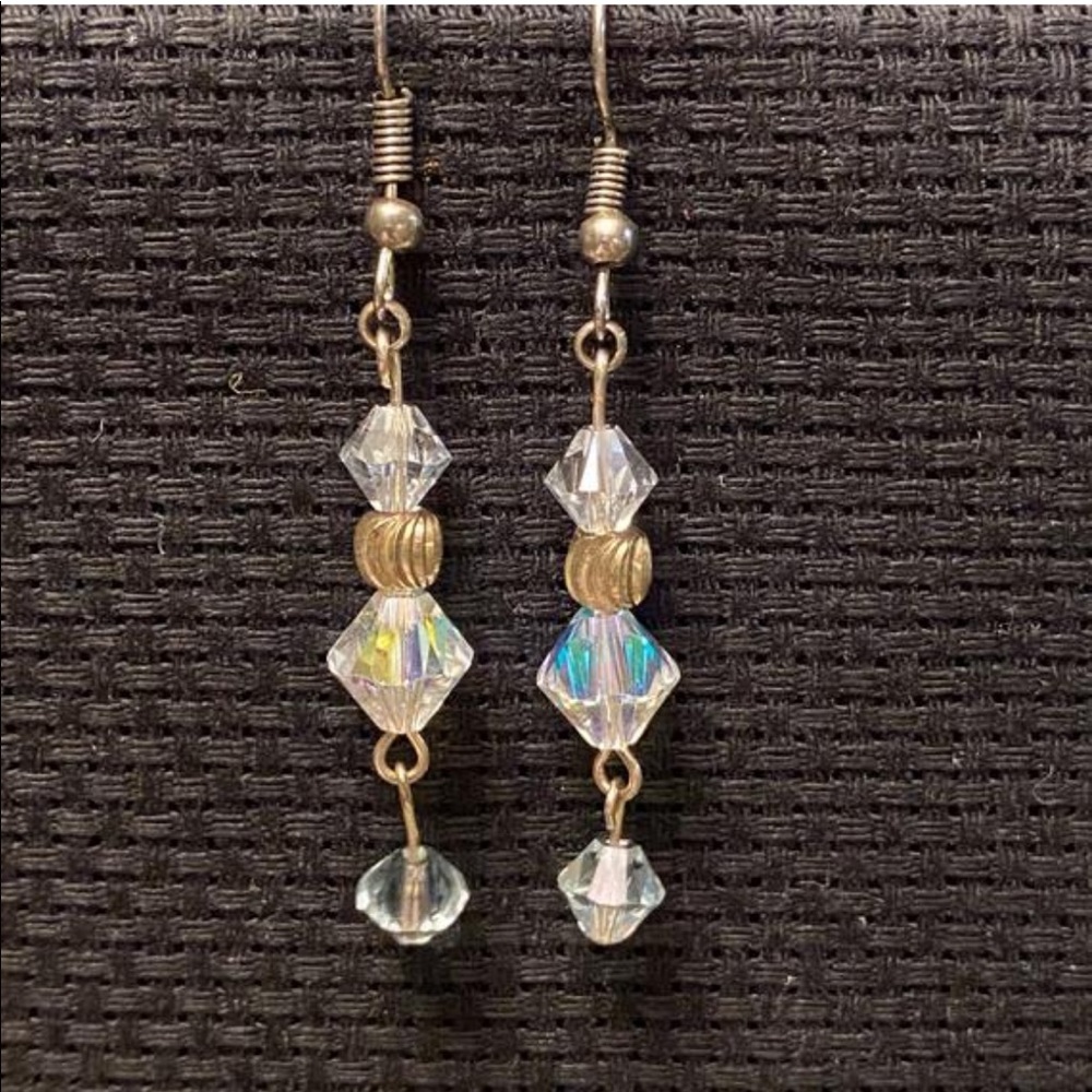 Swarovski and Silver Earrings